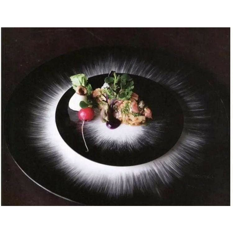 Home Ann Demeulemeester for Serax 28 cm plates (set of two) Black