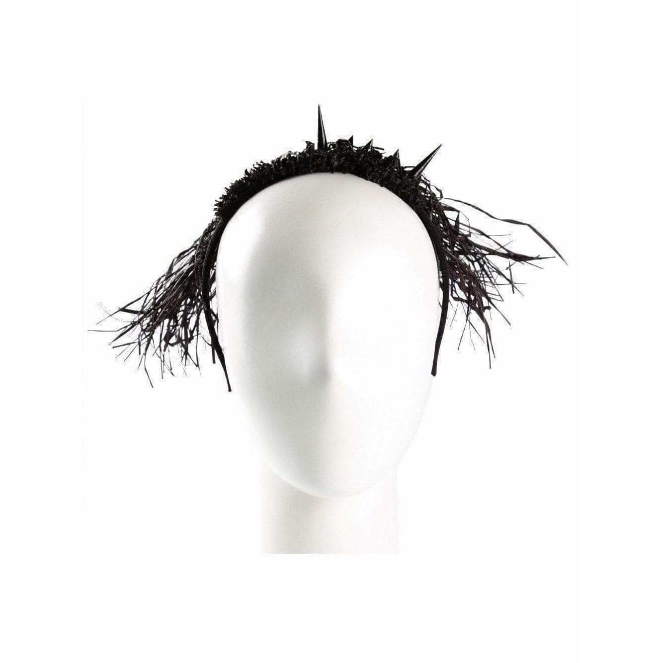 Accessories Barbara Bologna Hair Band - Woven Spike Detail Light Gray