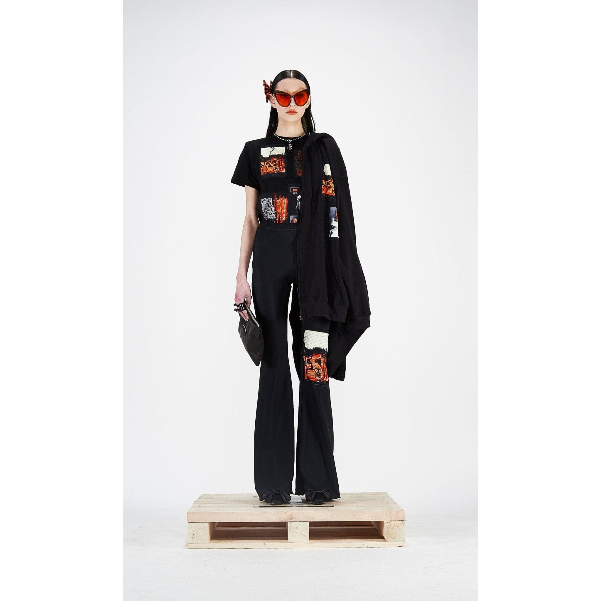 Shirts & Tops Barbara Bologna Bestie T Shirt Black Cotton Oversized White Smoke