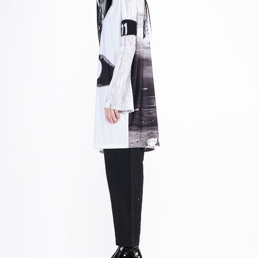 Women's T-shirts Barbara Bologna PTINT T-Shirt/dress White Oversized Graphic Dark Slate Gray