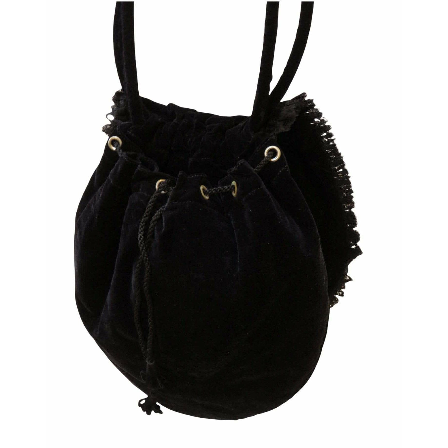 Handbags Chantal Thomass Round Shoulder Bag Black
