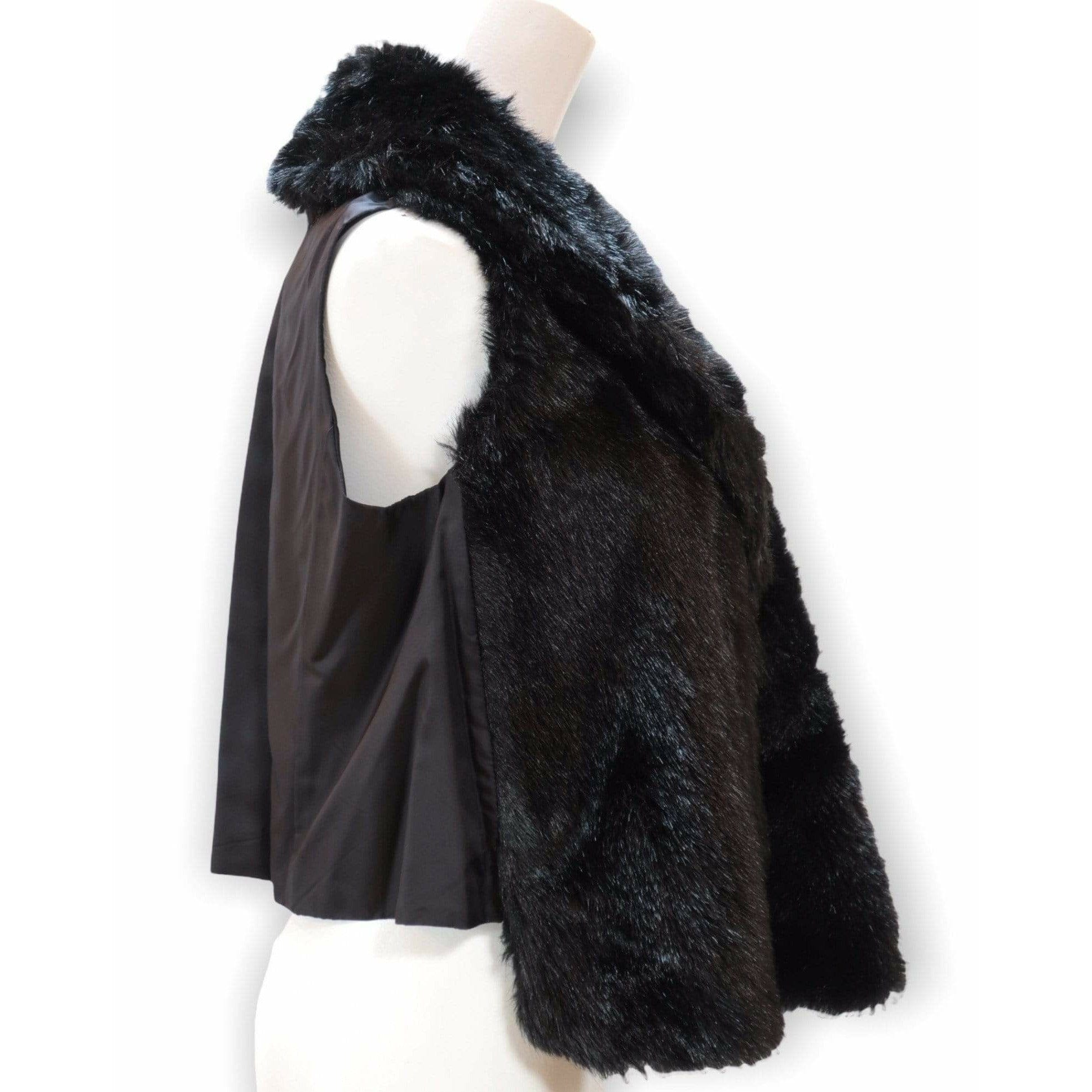 Coats & Jackets Comme des Garçons Faux Fur Vest - Brown 20th Century White Smoke