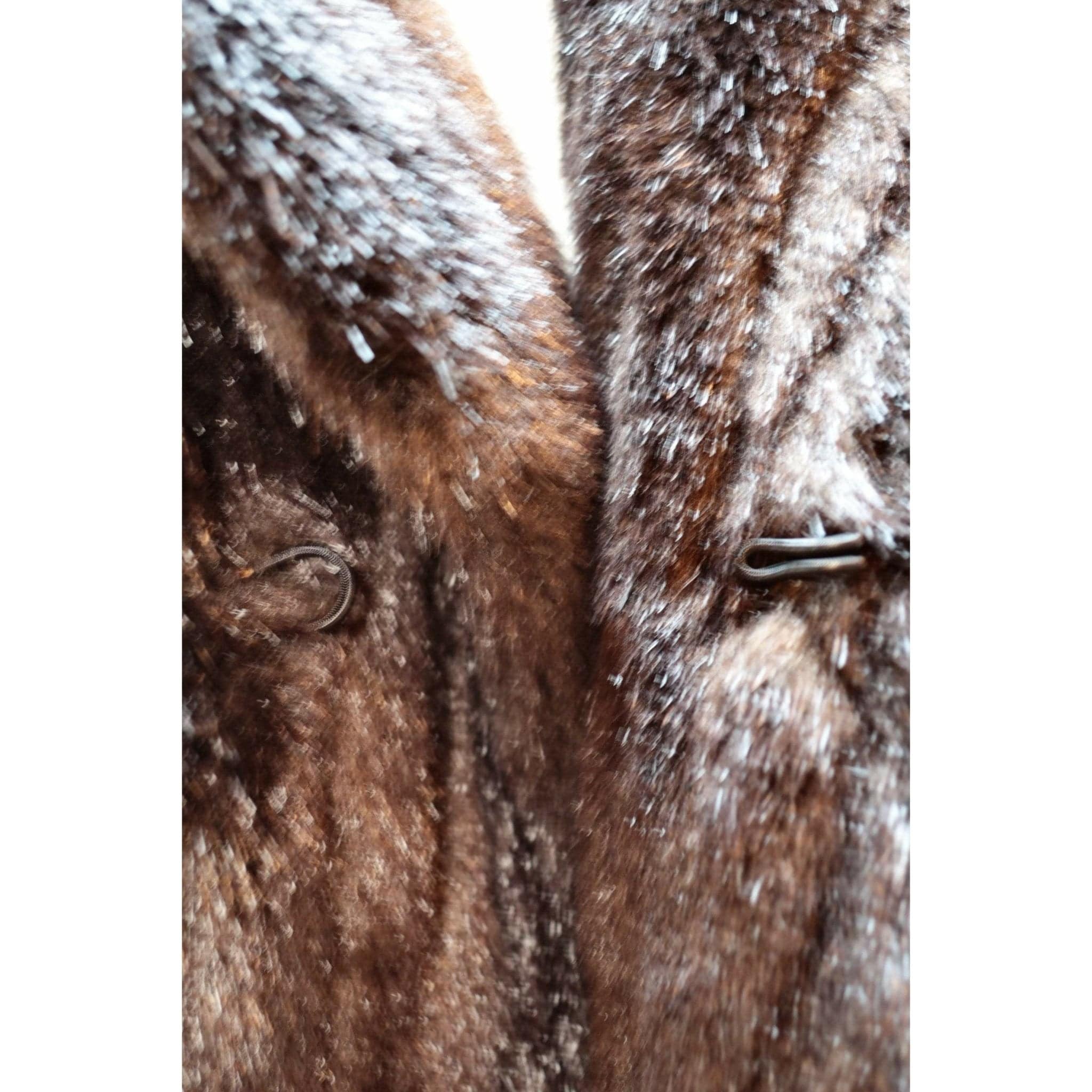 Coats & Jackets Comme Des Garçons Faux Mink Jacket - Brown Short Fur Dim Gray