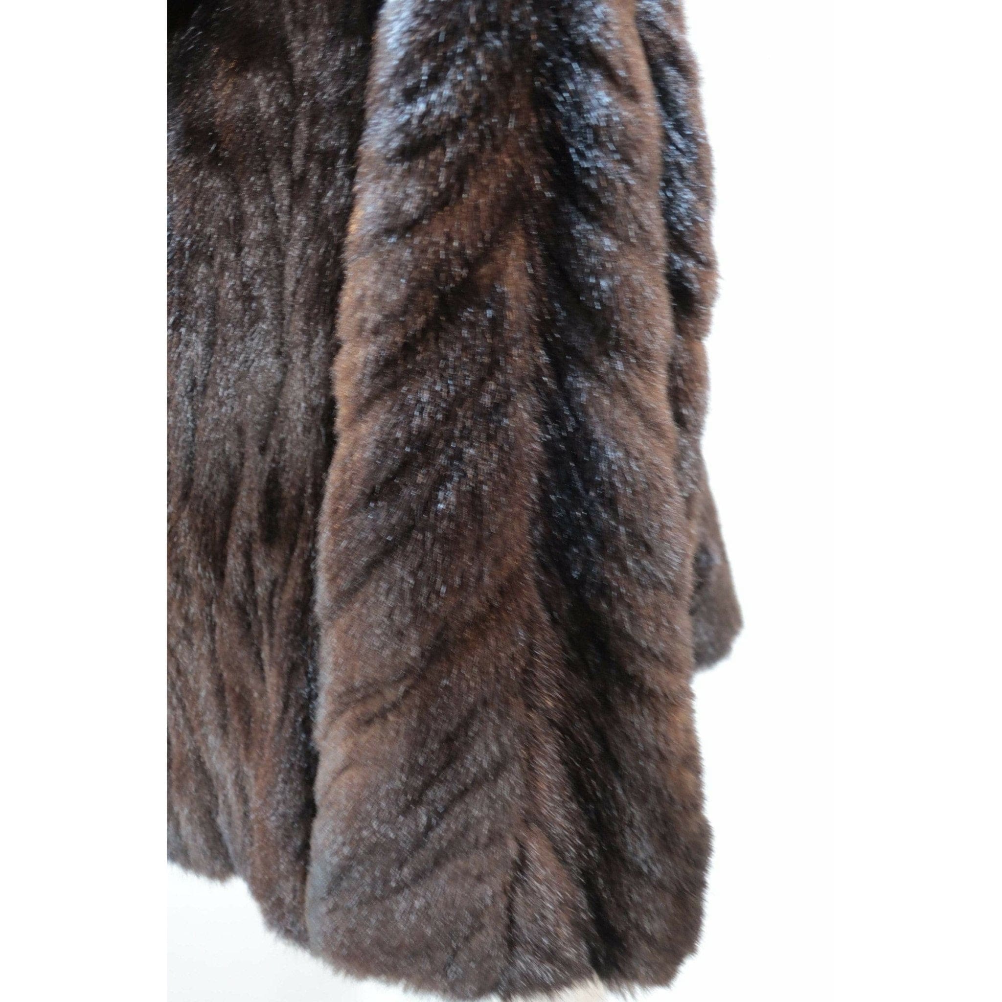 Coats & Jackets Comme Des Garçons Faux Mink Jacket - Brown Short Fur Dark Slate Gray