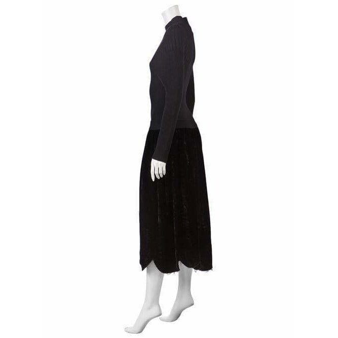 Dresses COMME DES GARÇONS Vintage Dress - Wool Velvet Midi Light Gray