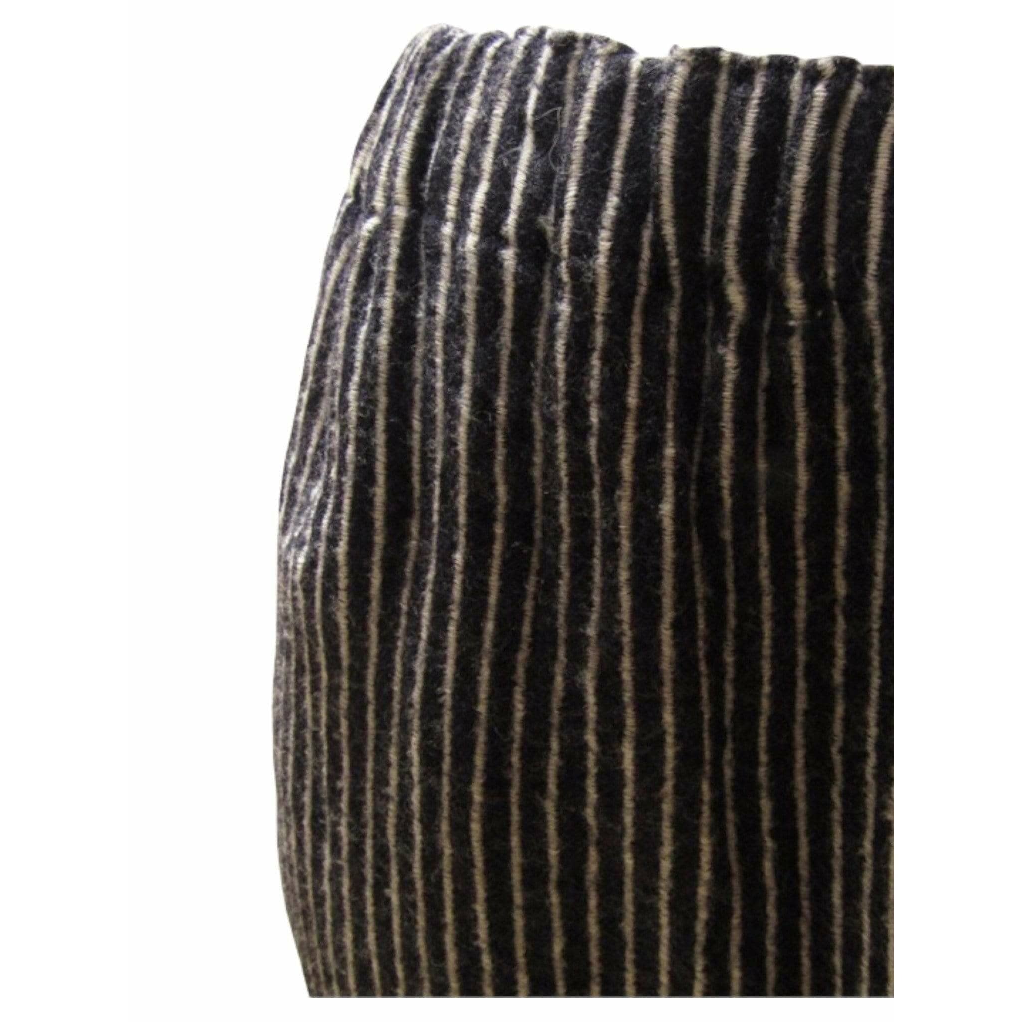 Pants Comme des Garçons Wide Leg Pants - Navy Pinstripe Wool Black