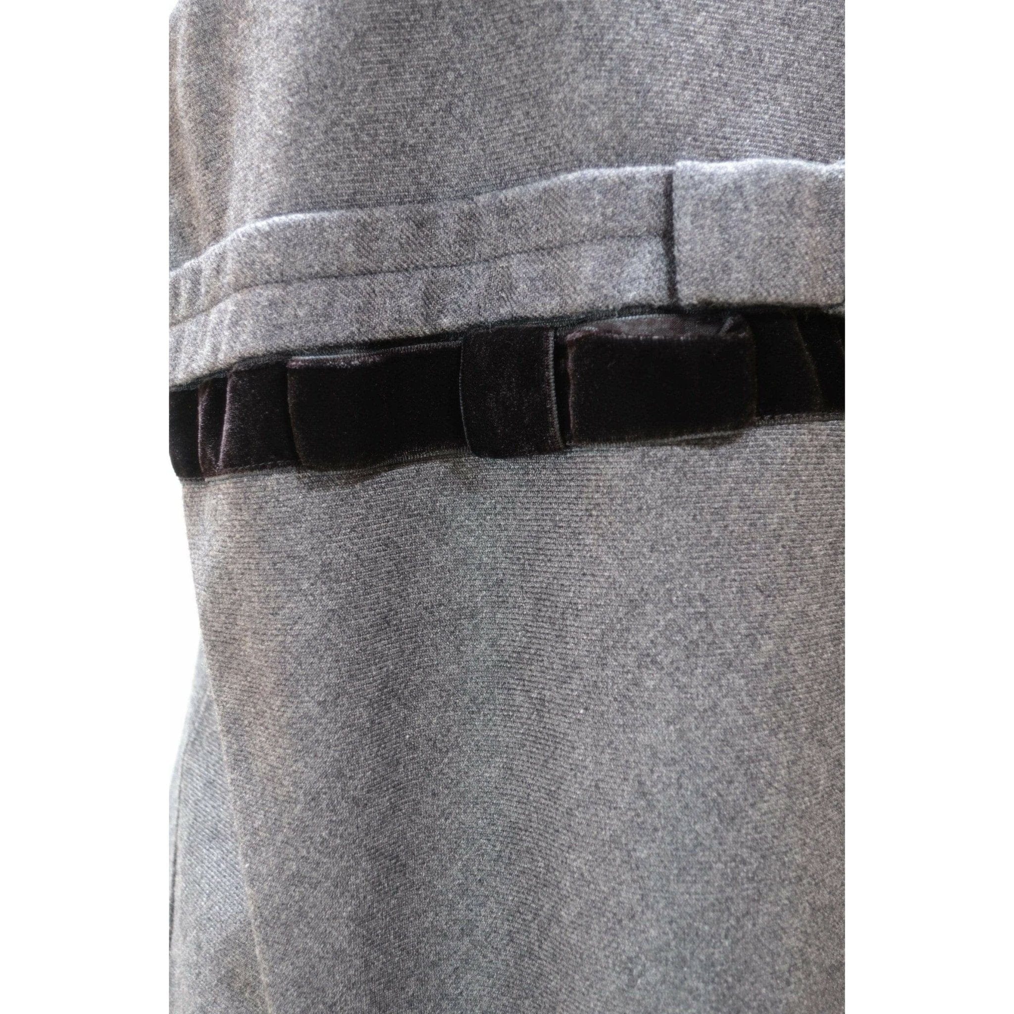Shirts & Tops Comme des Garçons Wool Tank - Grey Bow Detail Slate Gray