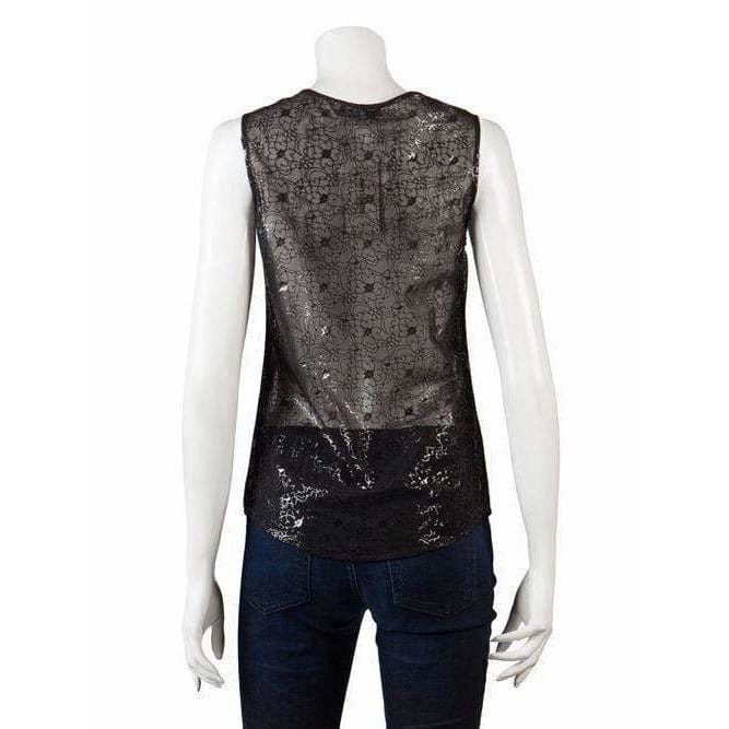 Womens Tops HELMUT LANG Floral Tank Beige