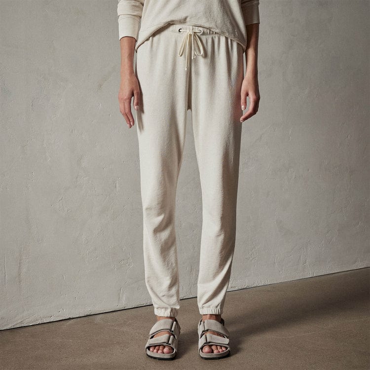 Pants James Perse French Terry Sweat Pant - Supima Cotton Classic Fit Dark Gray