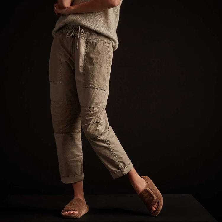 Pants James Perse Reinforced Combat Pant - Supima Cotton Elastic Waist Black