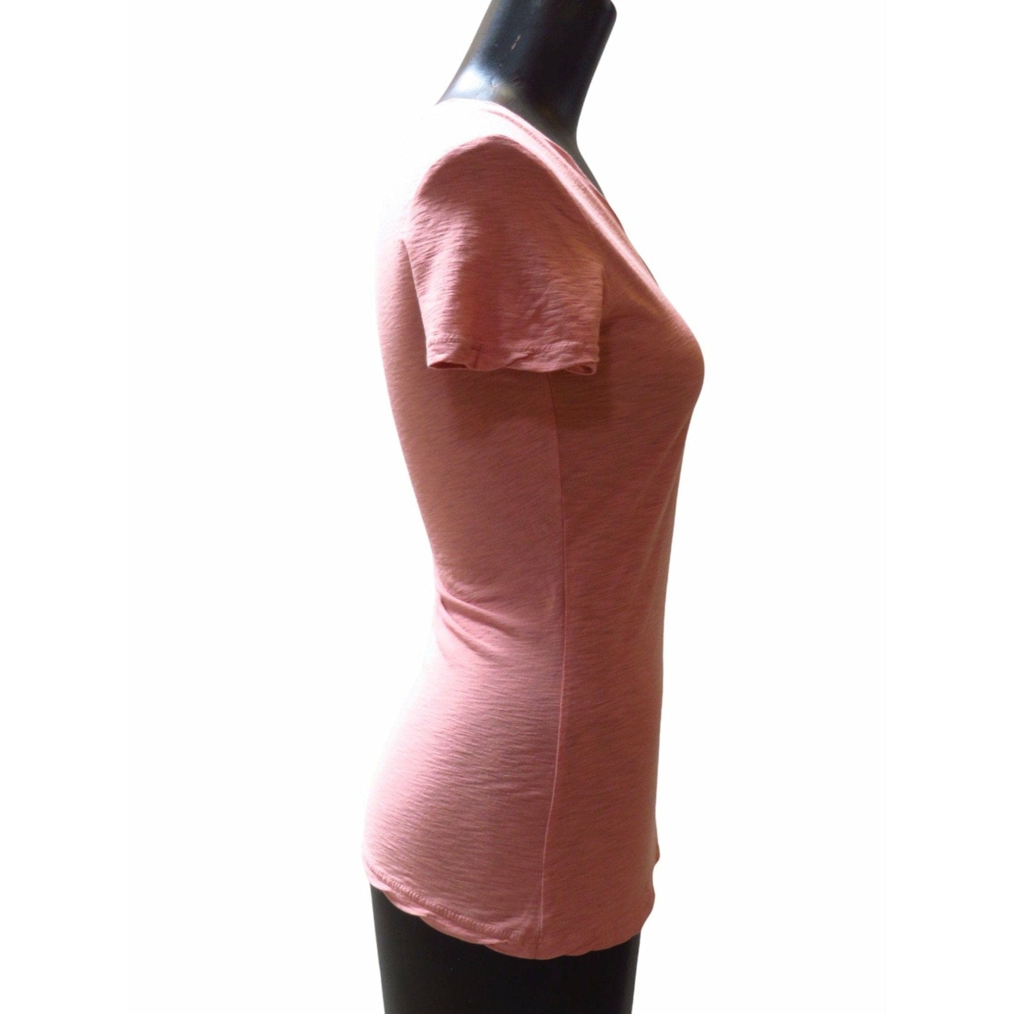 Shirts & Tops James Perse Casual V-Neck Tee - Cotton Slub Top Sienna