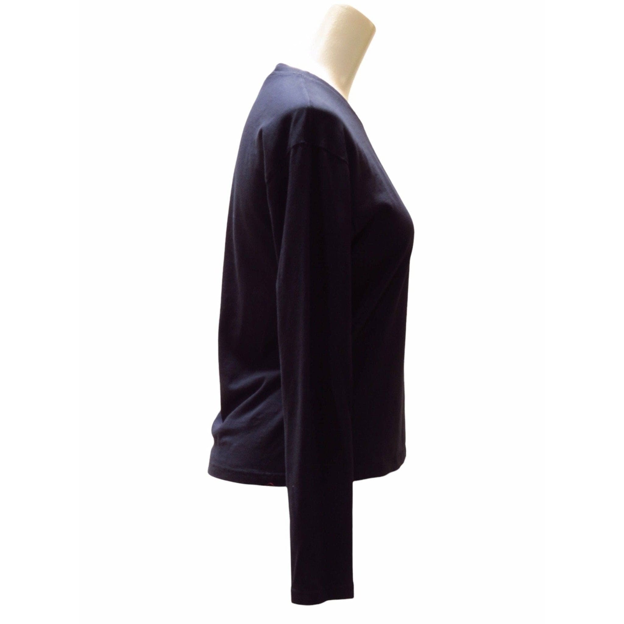 Shirts & Tops James Perse Boxy Long Sleeve Tee - Lightweight Cotton Jersey Black