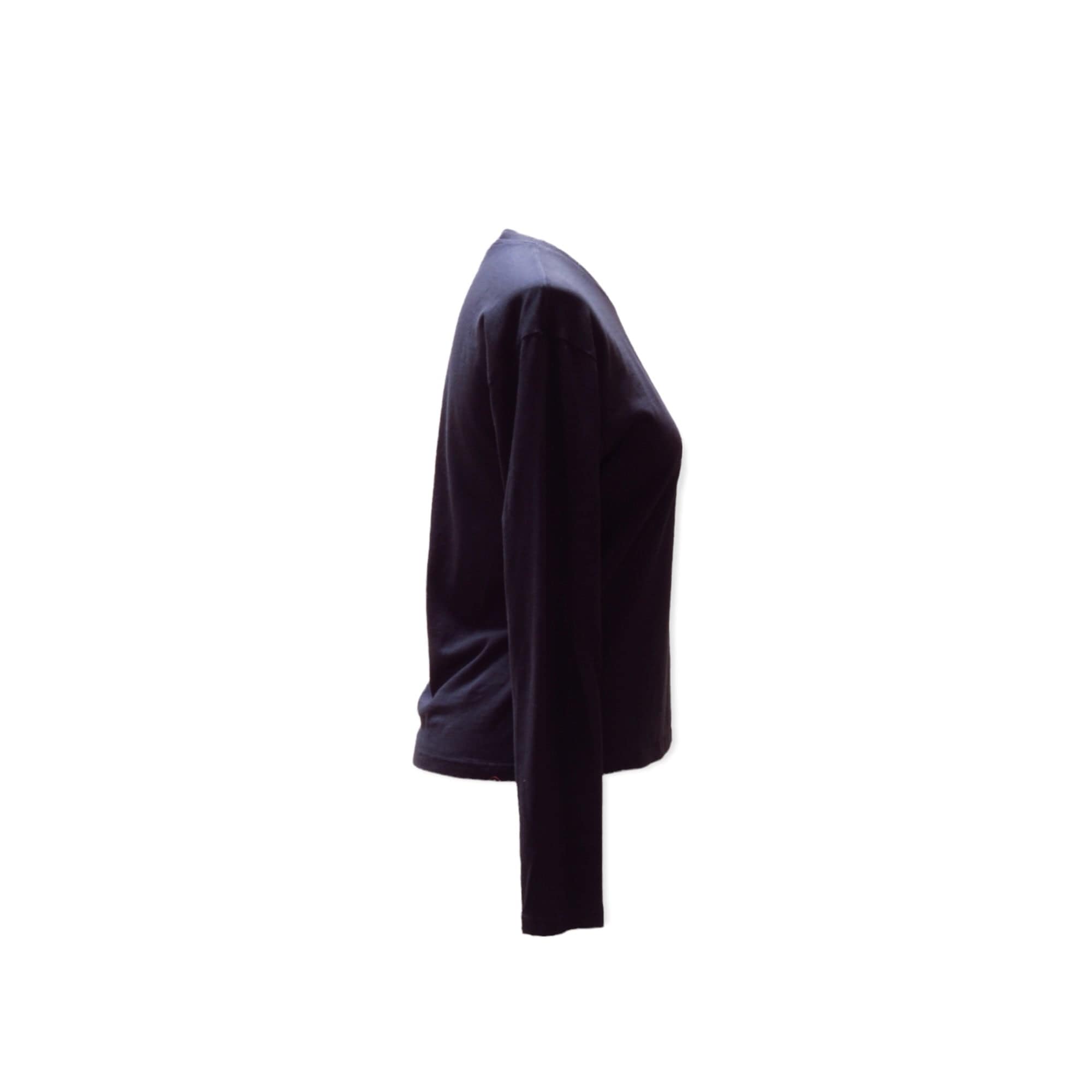Shirts & Tops James Perse Boxy Long Sleeve Tee - Lightweight Cotton Jersey Black