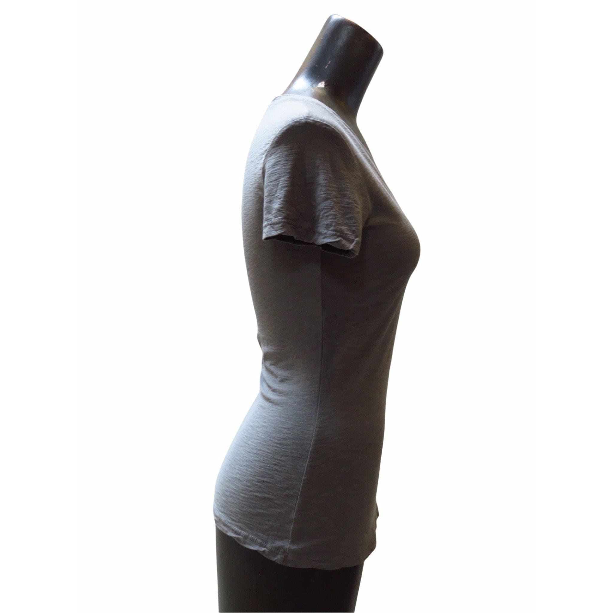 Shirts & Tops James Perse Casual V-Neck Tee - Cotton Slub Top Dark Slate Gray