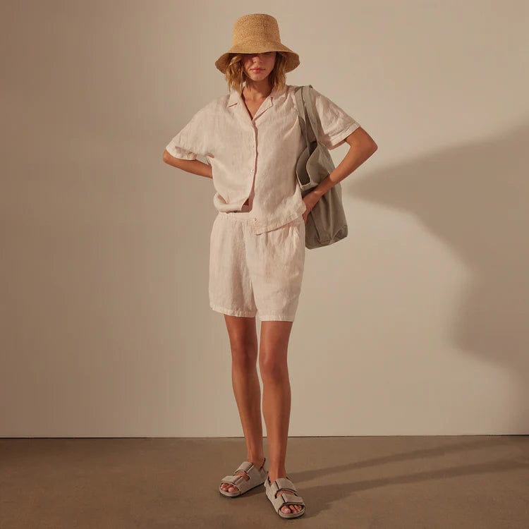 Shirts & Tops James Perse Cotton Twill Boxy Shirt - Relaxed Fit Rosy Brown