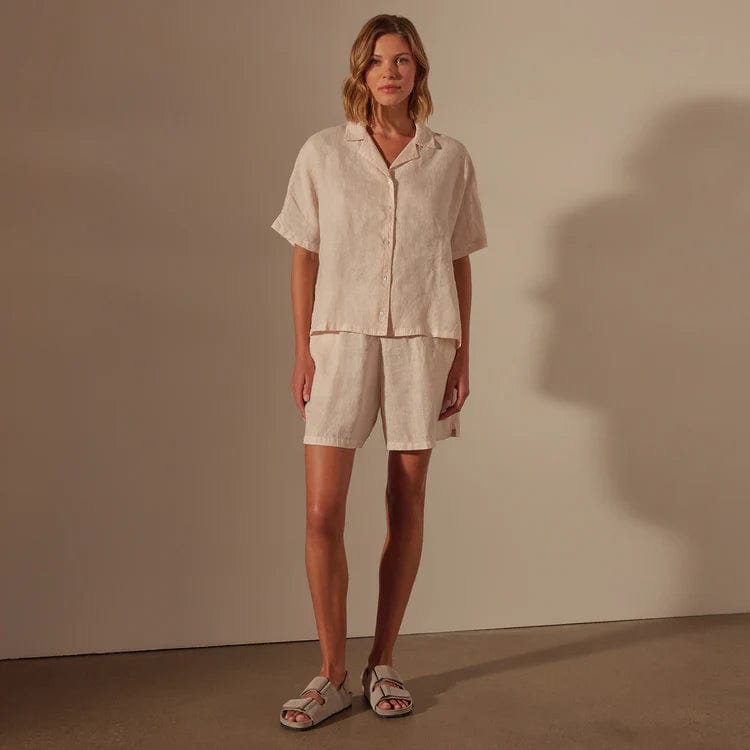 Shirts & Tops James Perse Cotton Twill Boxy Shirt - Relaxed Fit Dim Gray