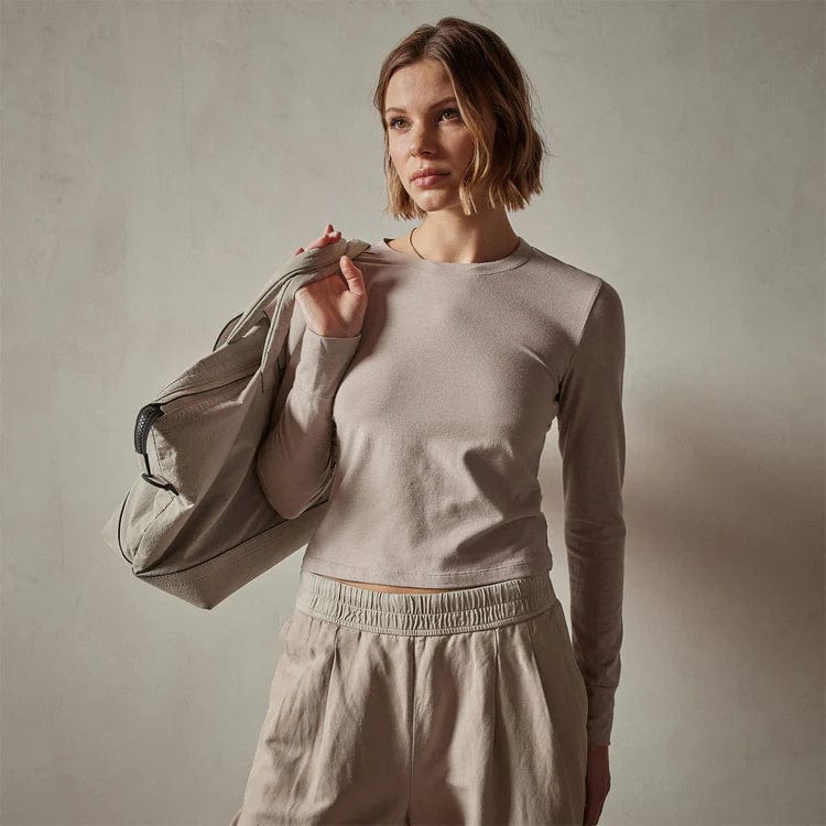 Shirts & Tops James Perse Long Sleeve Sport Tee - Cotton Pigment Rosy Brown
