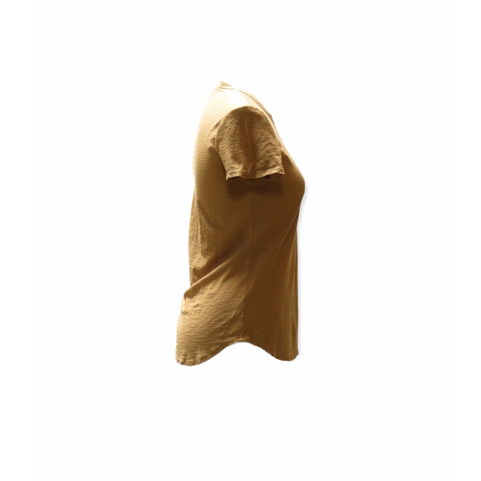 Shirts & Tops James Perse Sheer Slub Crew Neck Tee - Fitted Cotton Top Saddle Brown