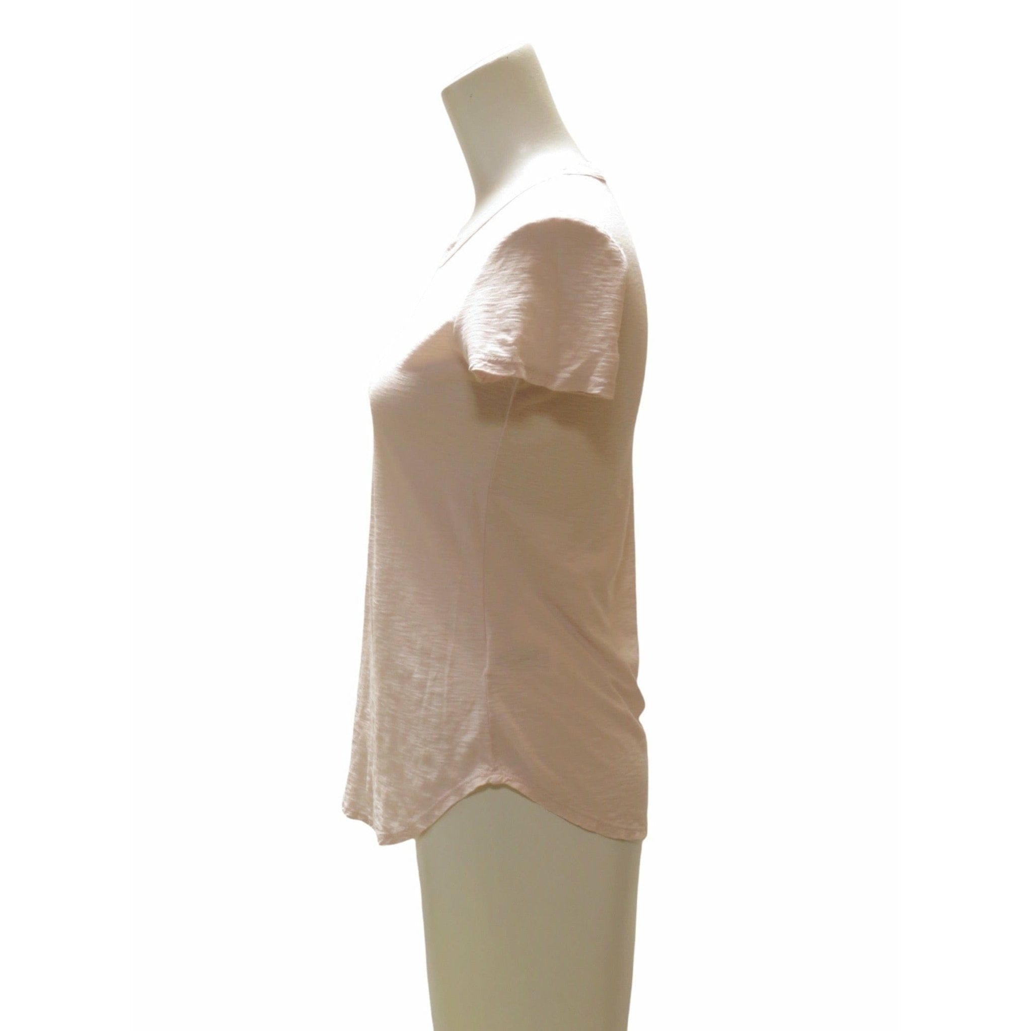 Shirts & Tops James Perse Sheer Slub Crew Neck Tee - Fitted Cotton Top Rosy Brown