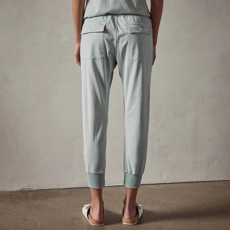 Women's T-shirts James Perse Mixed Media Pant - Cotton Elastic Waist Rosy Brown