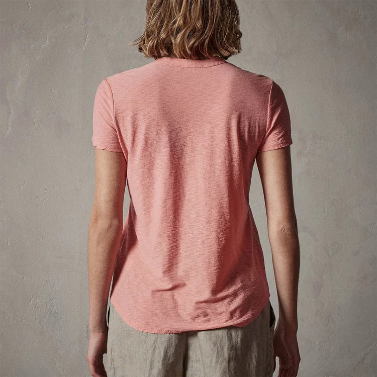 Women's T-shirts James Perse Sheer Slub Crew Neck Tee - Cotton Poly Blend Light Slate Gray