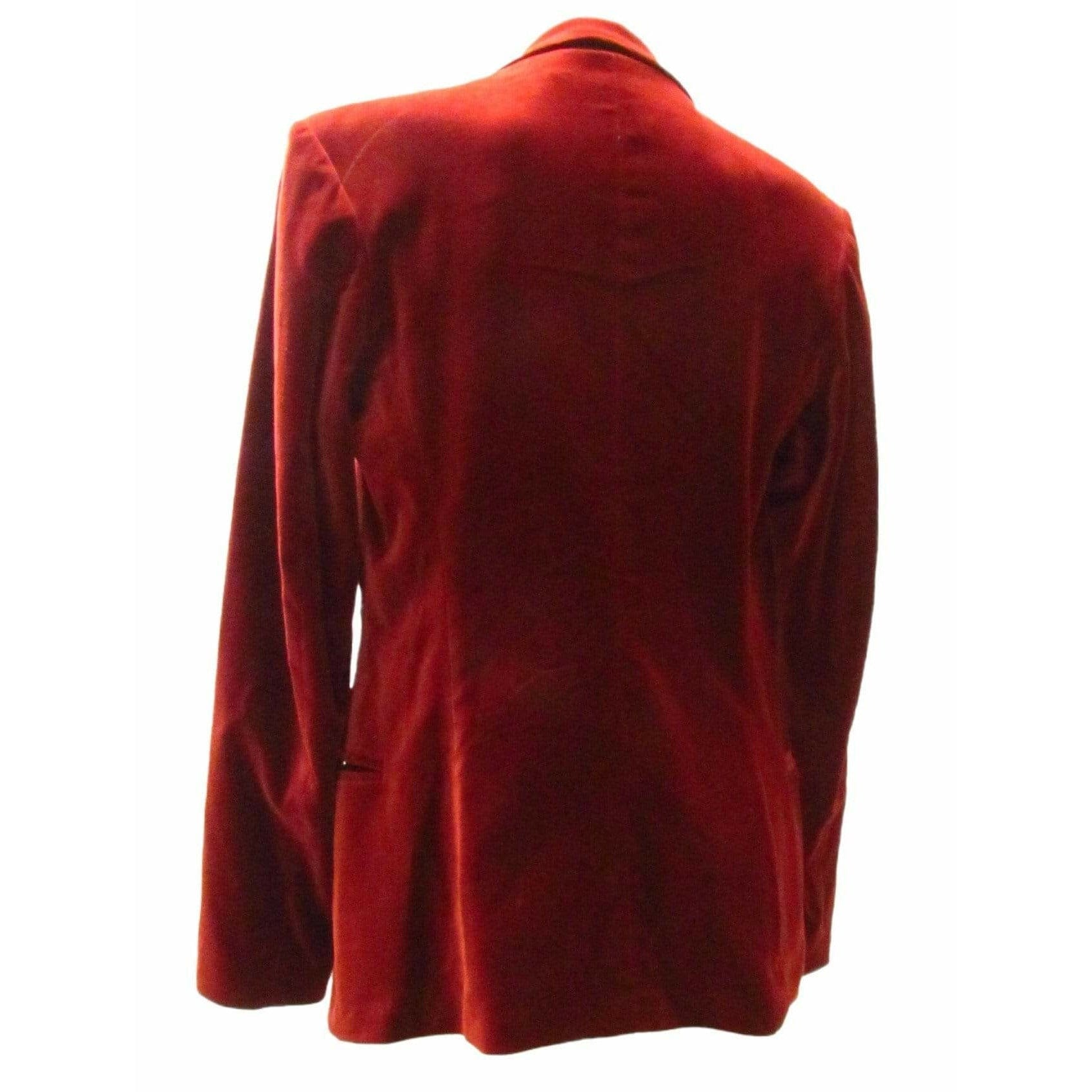 Coats & Jackets Jean Paul Gaultier Velvet Blazer - Rust Cotton Modal Jacket Black