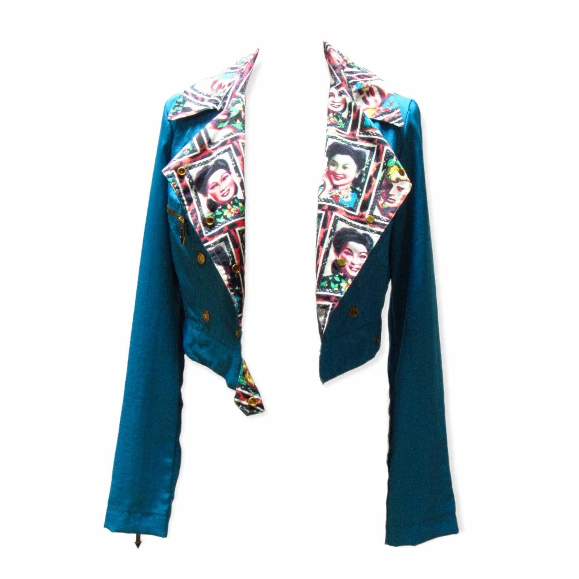 Coats & Jackets Jean Paul Gaultier Cropped Jacket White Smoke