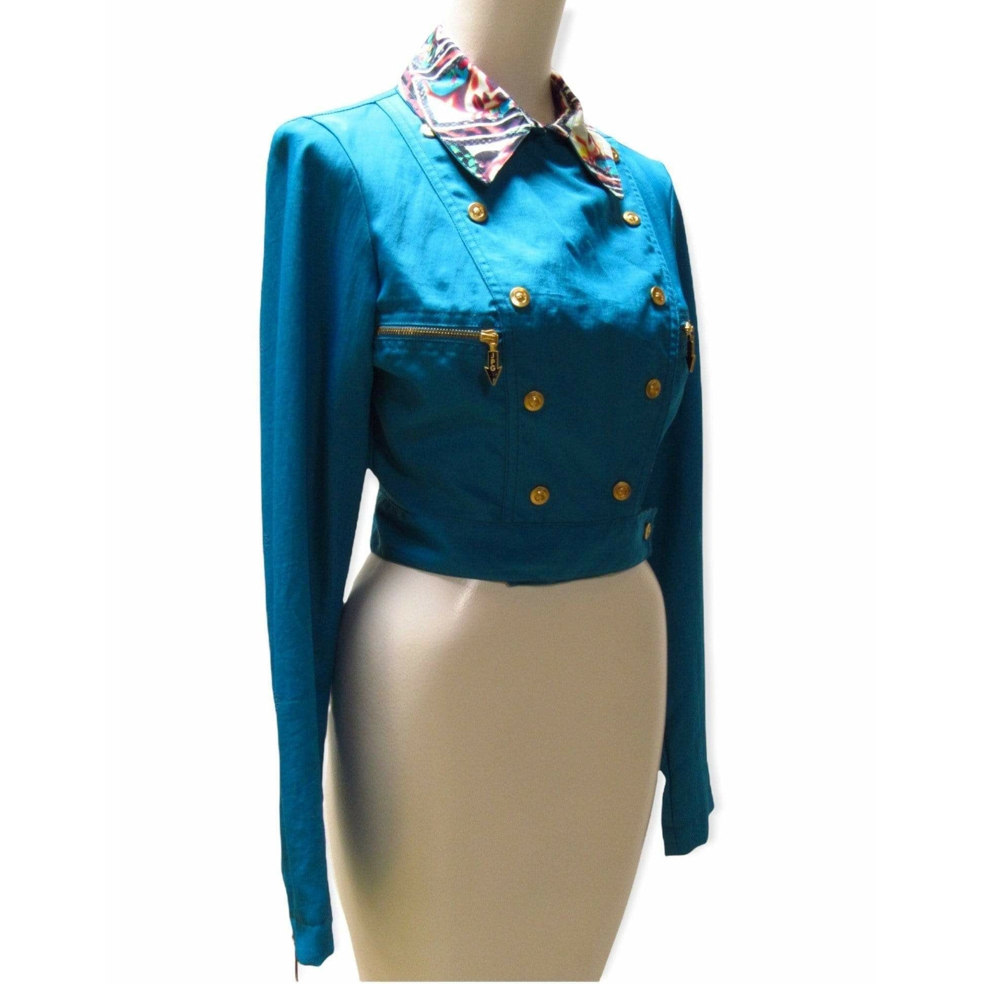Coats & Jackets Jean Paul Gaultier Cropped Jacket White Smoke