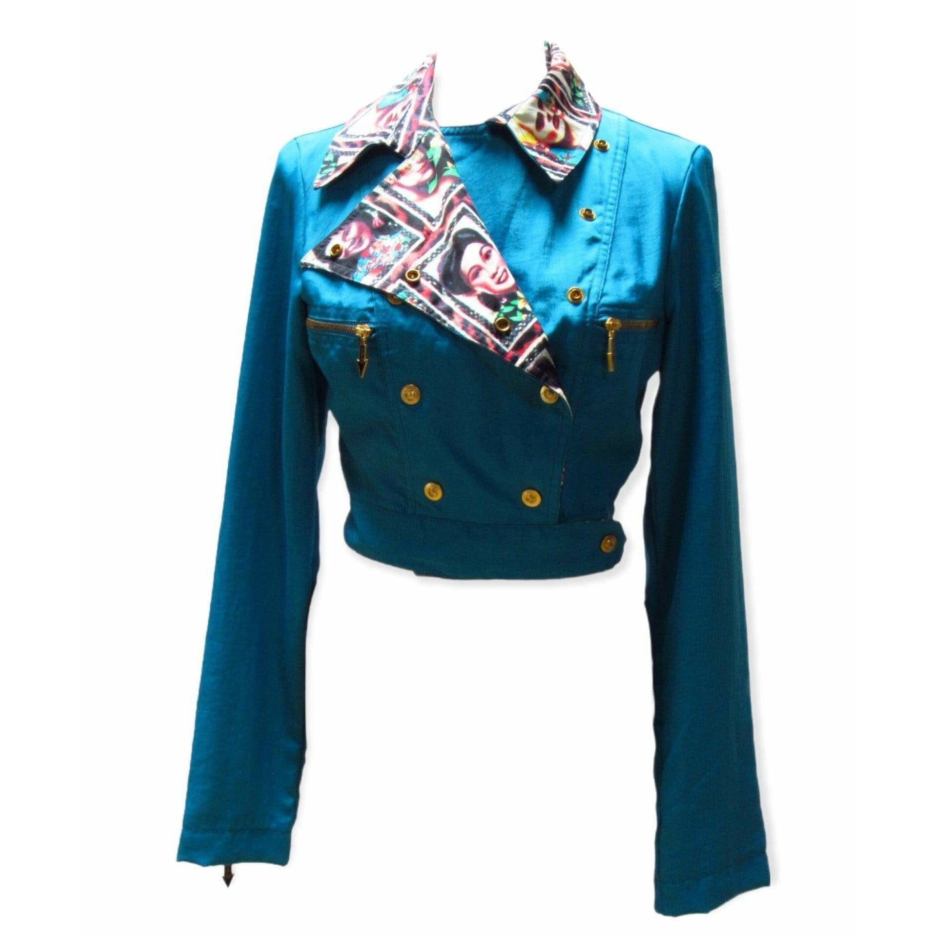Coats & Jackets Jean Paul Gaultier Cropped Jacket White Smoke