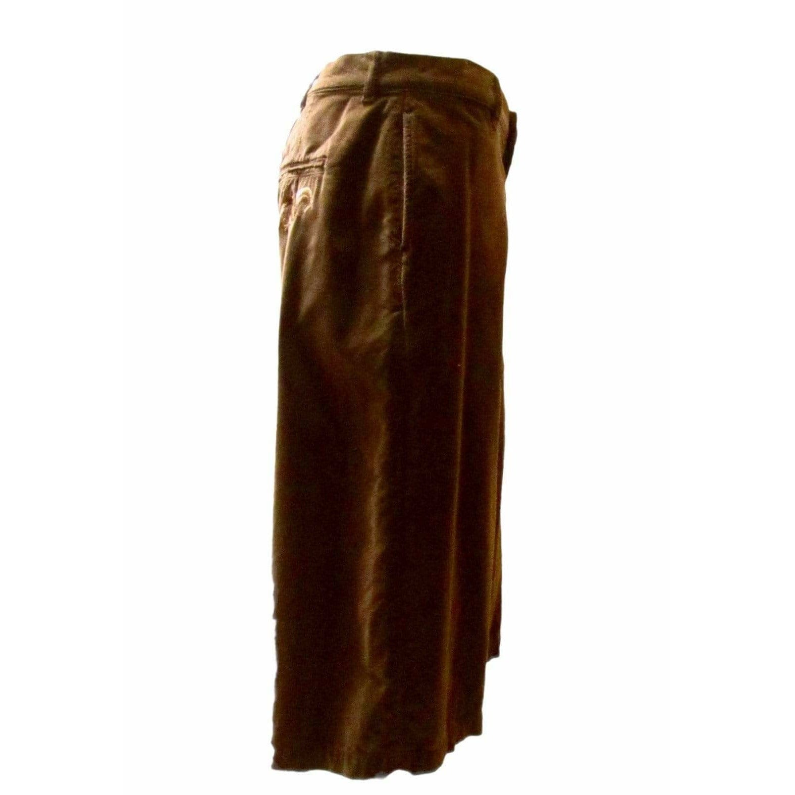 Pants Jean Paul Gaultier Short Brown Velvet Pant Black