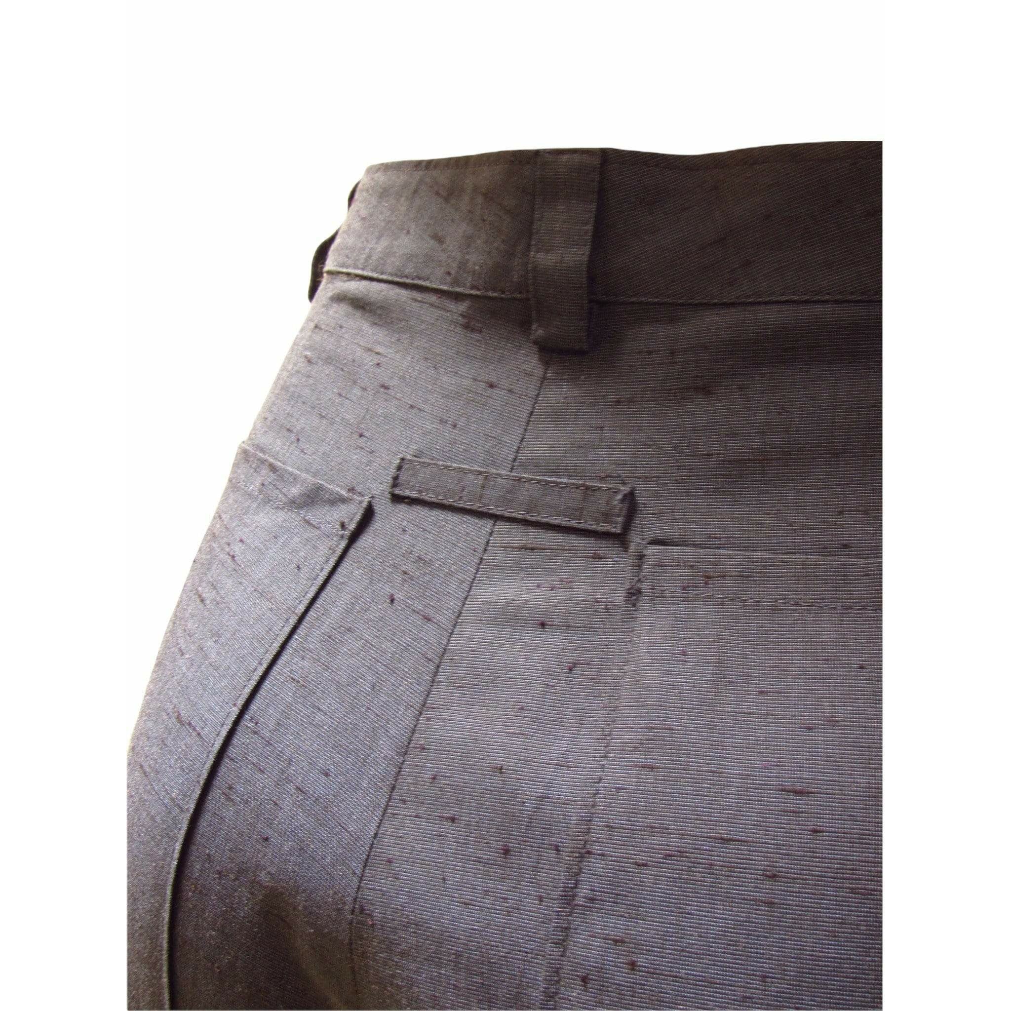 Pants Jean Paul Gaultier Classique Pants - Blue Cotton Rayon Blend Dim Gray