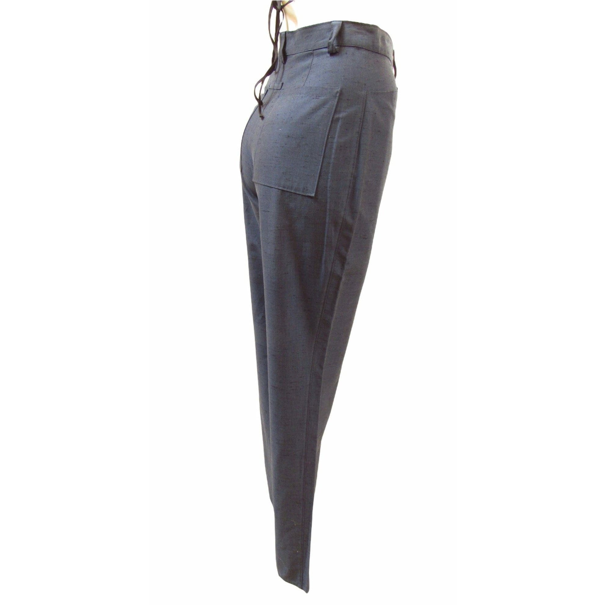 Pants Jean Paul Gaultier Classique Pants - Blue Cotton Rayon Blend Dark Slate Gray