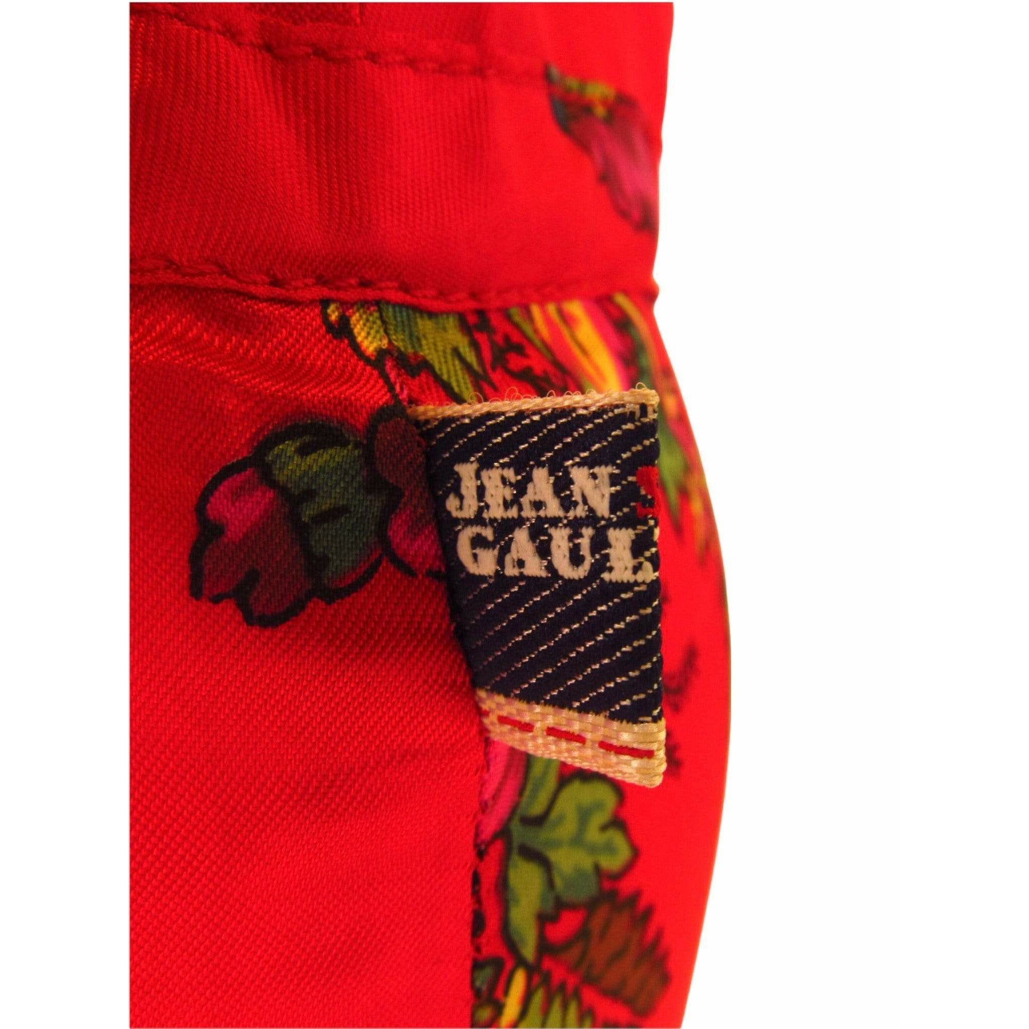 Skirts Jean Paul Gaultier Floral Tiered Skirt - Red Multi Layered Firebrick