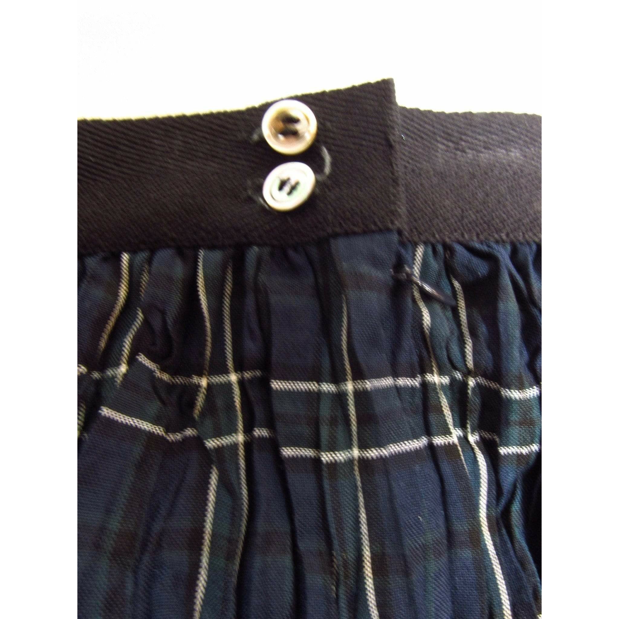 Skirts Junya Watanabe Plaid Crinkle Skirt - CDG Tartan Midi Dark Slate Gray