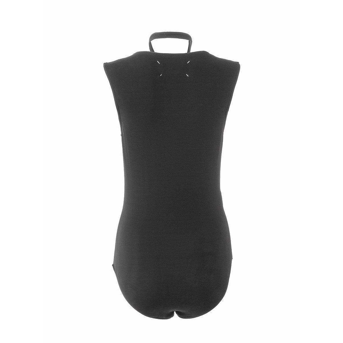 Bodysuit Maison Martin Margiela Halter Bodysuit - Viscose Stretch Crepe Vintage Dark Slate Gray