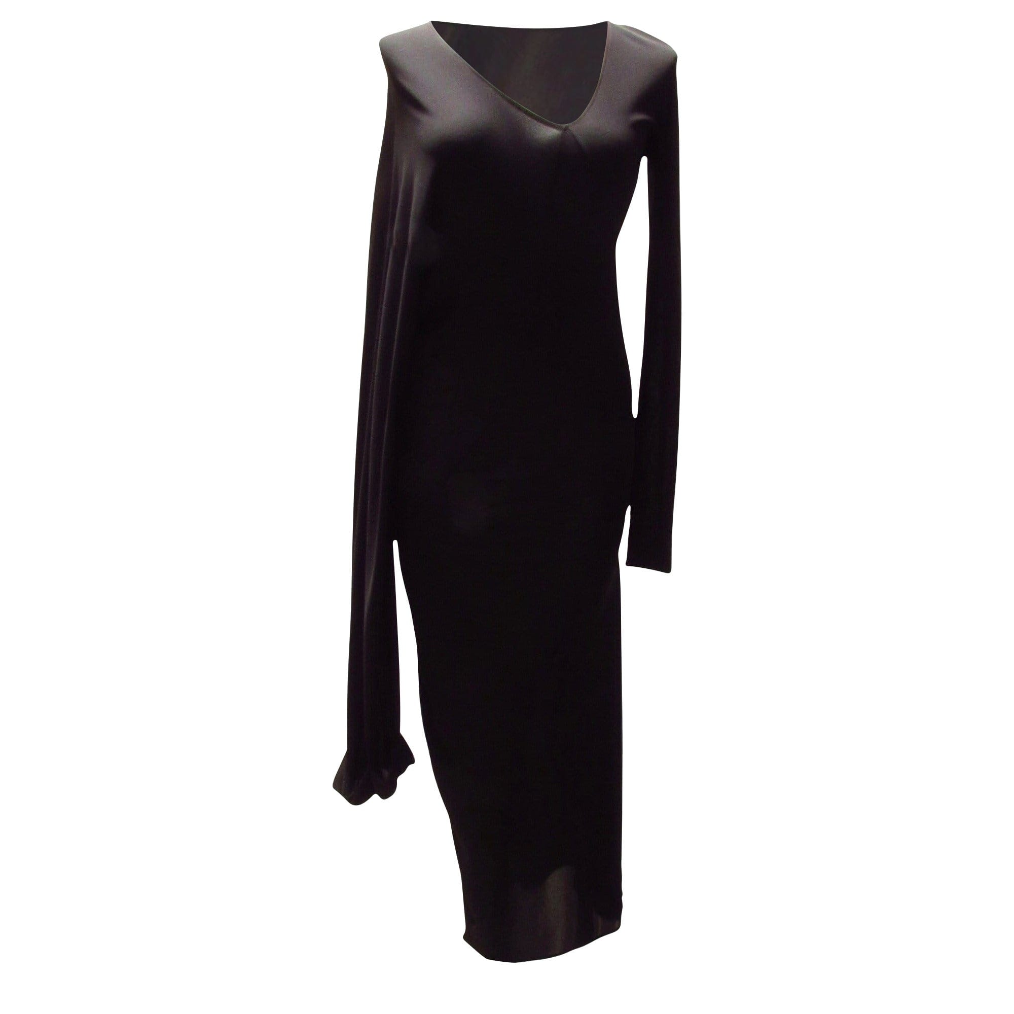 Dresses Maison Martin Margiela Black Diamond Dress - Viscose Bias Cut Diamond Pattern Black