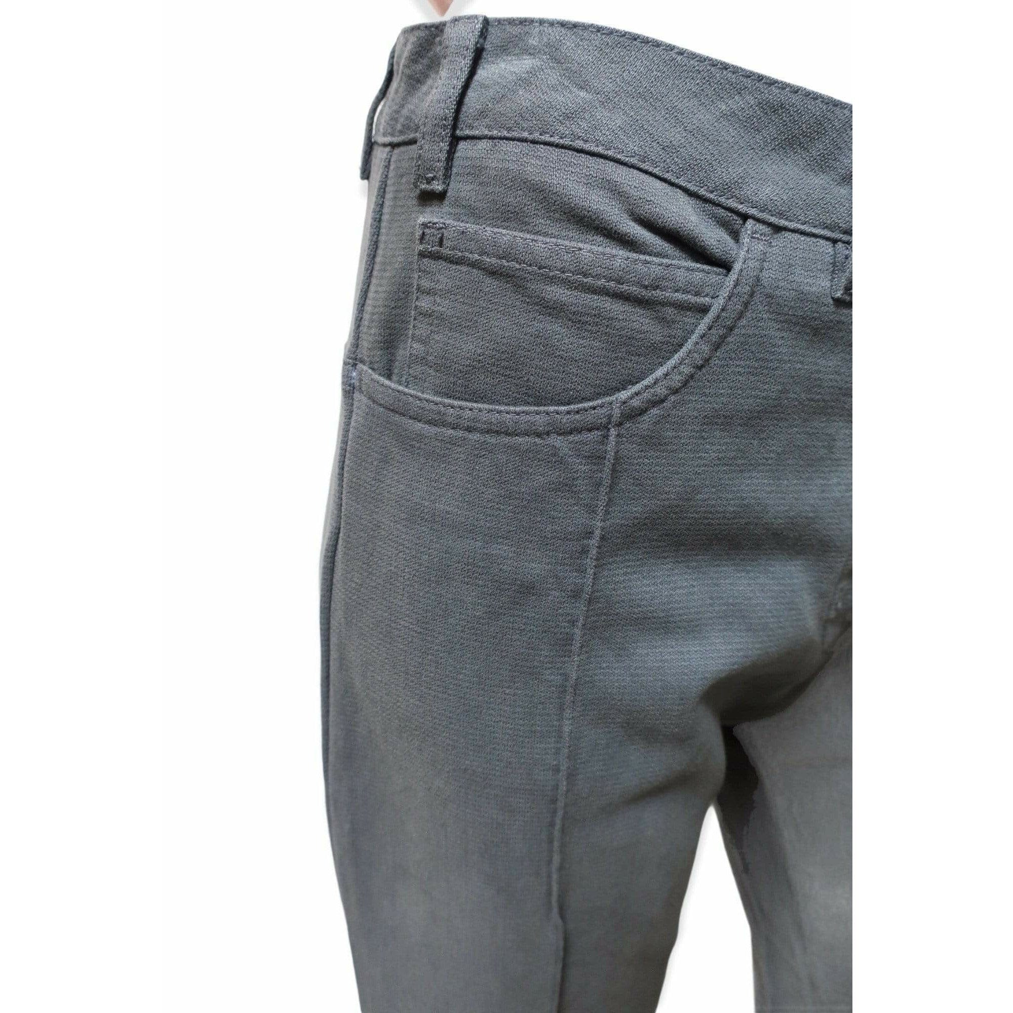 Pants Maison Martin Margiela High Cut Wide Leg Pant - Grey High-Cut Button Fly Dim Gray