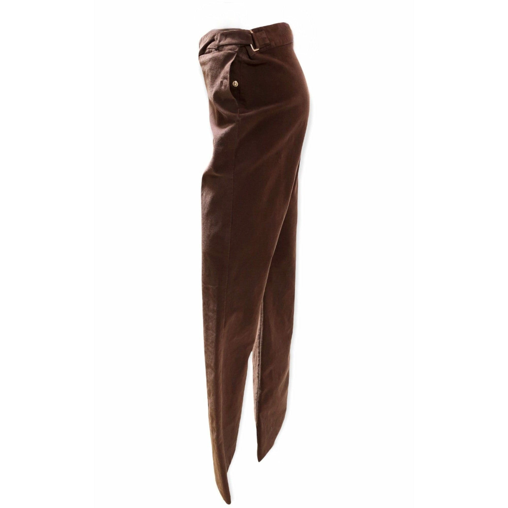 Pants Maison Martin Margiela High Cut Wide Leg Pant - Flannel Wide Leg Dark Grey White Smoke
