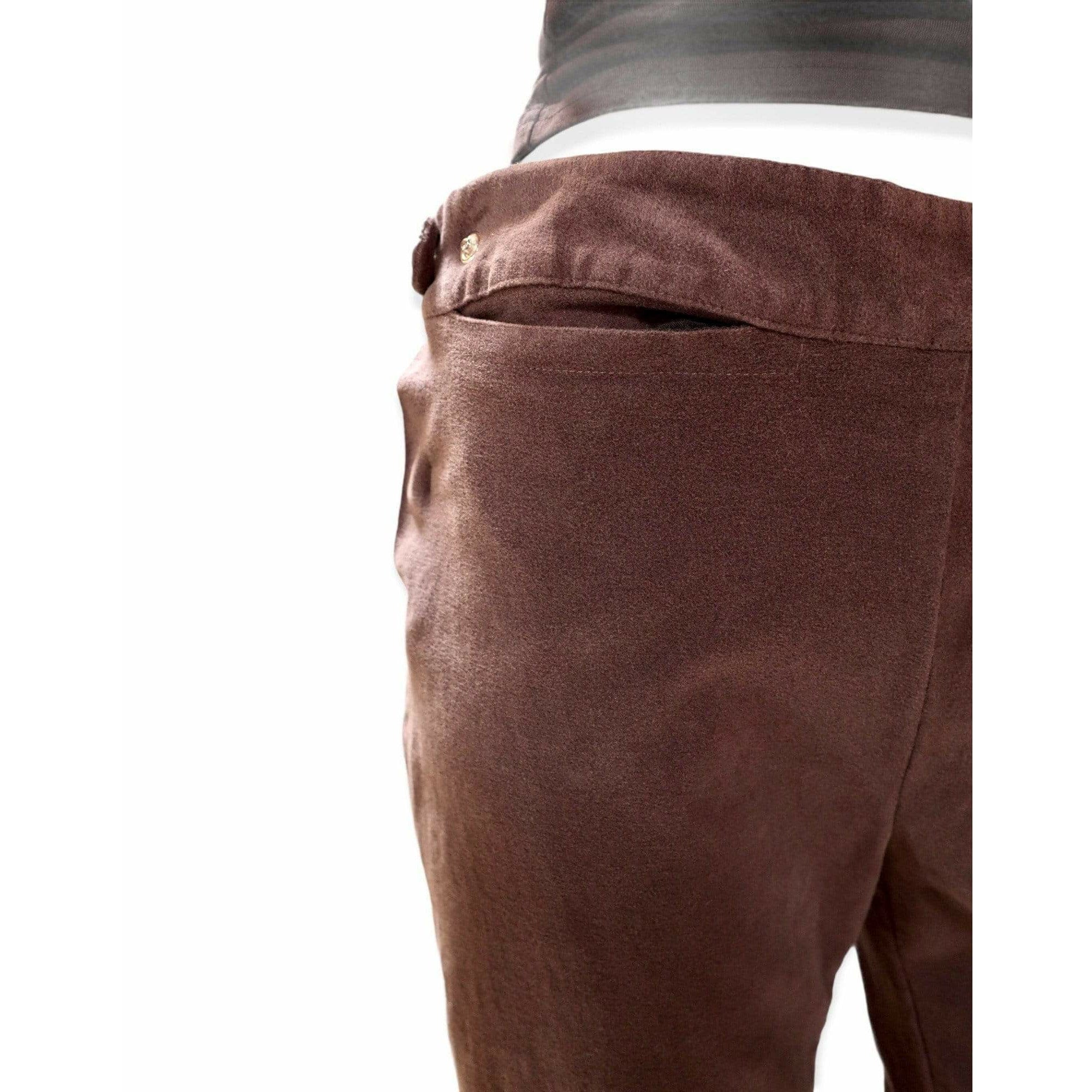 Pants Maison Martin Margiela High Cut Wide Leg Pant - Flannel Wide Leg Dark Grey Dark Slate Gray