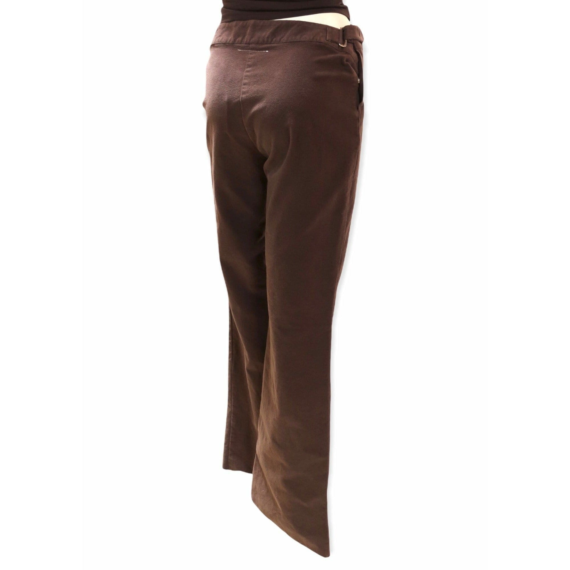 Pants Maison Martin Margiela High Cut Wide Leg Pant - Flannel Wide Leg Dark Grey Dark Slate Gray