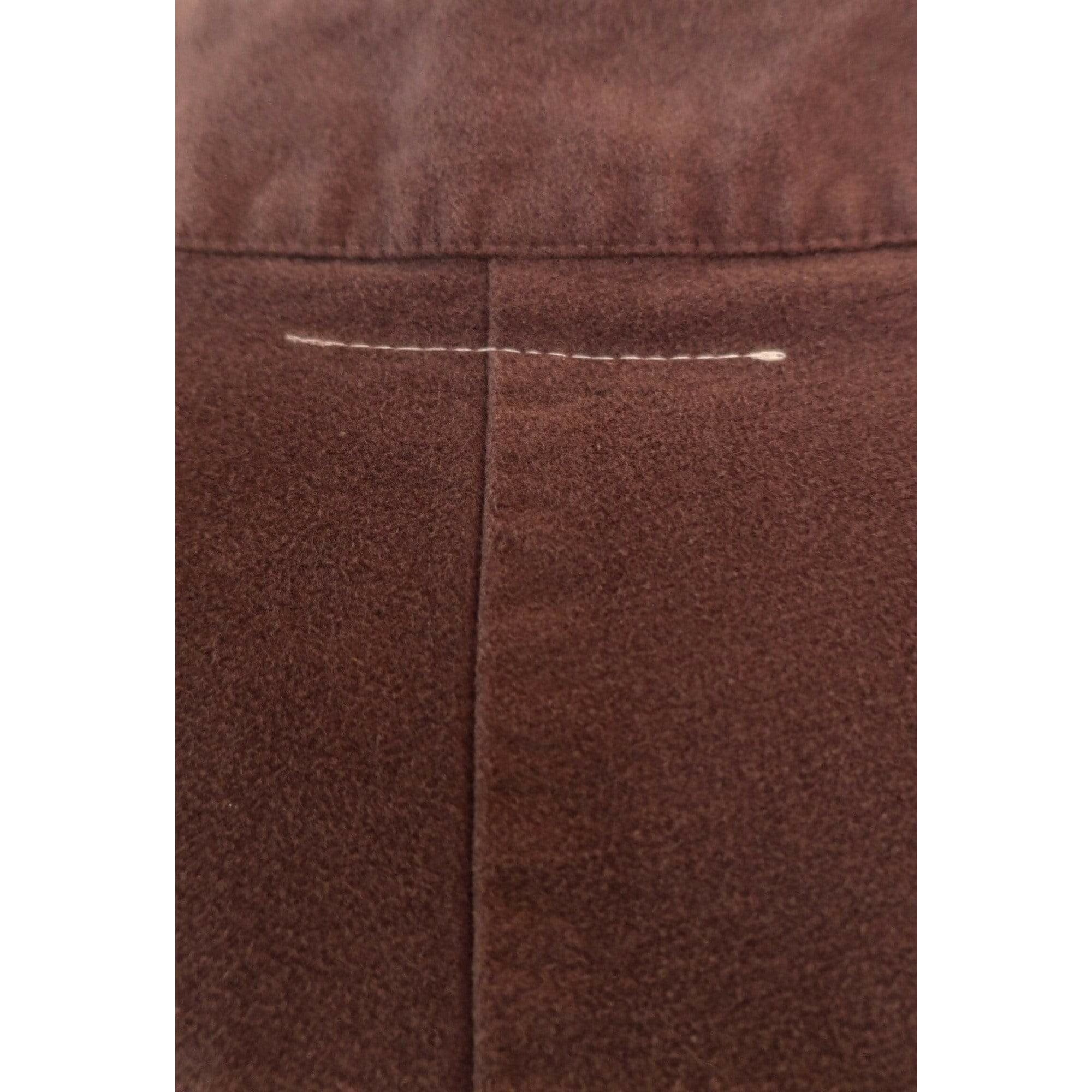Pants Maison Martin Margiela High Cut Wide Leg Pant - Flannel Wide Leg Dark Grey Dark Olive Green