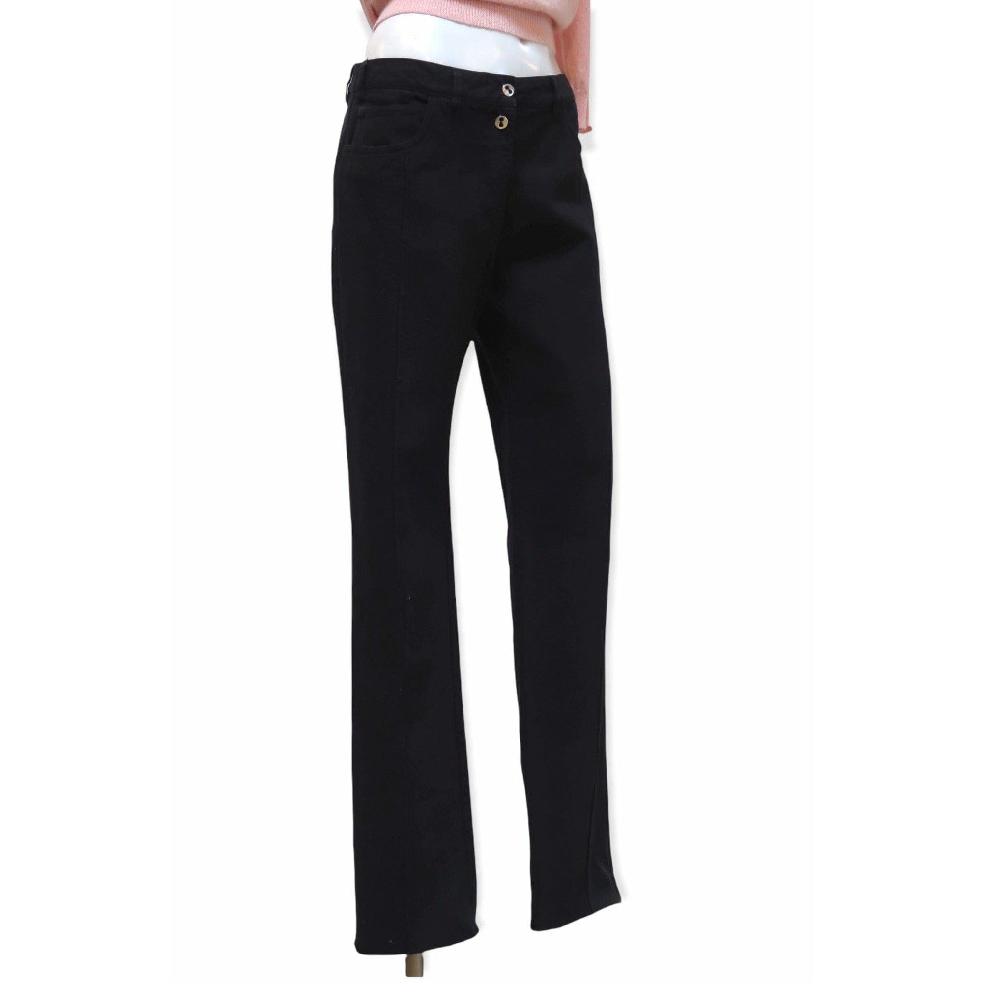 Pants Maison Martin Margiela High Cut Narrow Leg Pant - Textured Cotton Black Narrow Black
