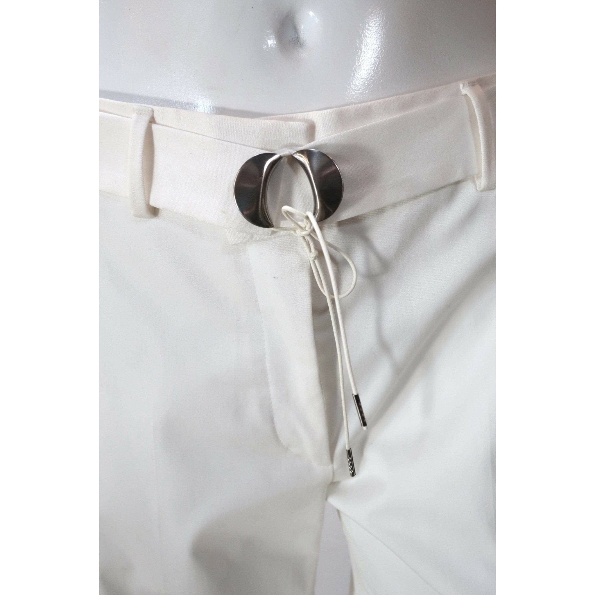 Pants Maison Martin Margiela Belted Straight Pant - Cream Wrap Strap Straight Light Gray