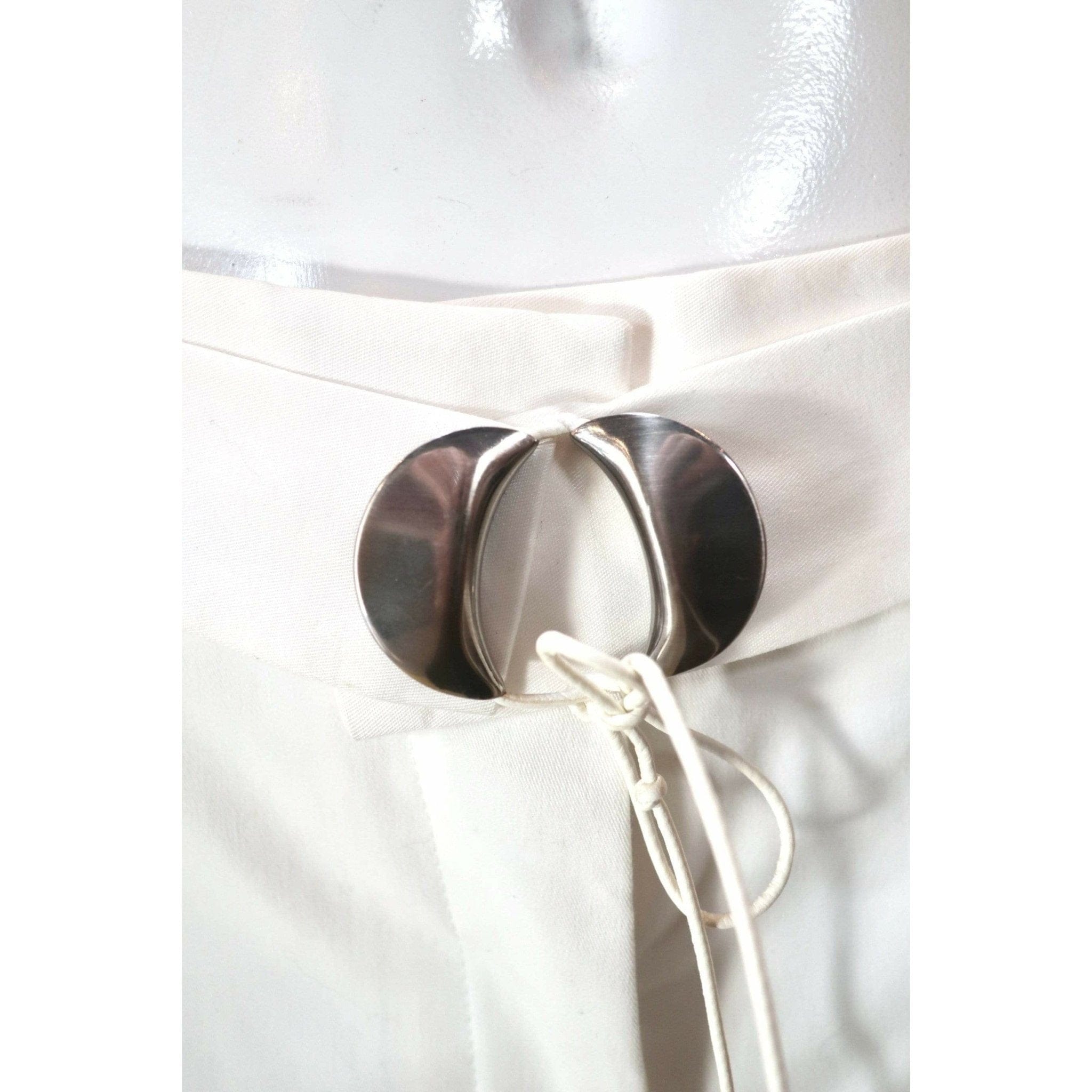 Pants Maison Martin Margiela Belted Straight Pant - Cream Wrap Strap Straight Lavender