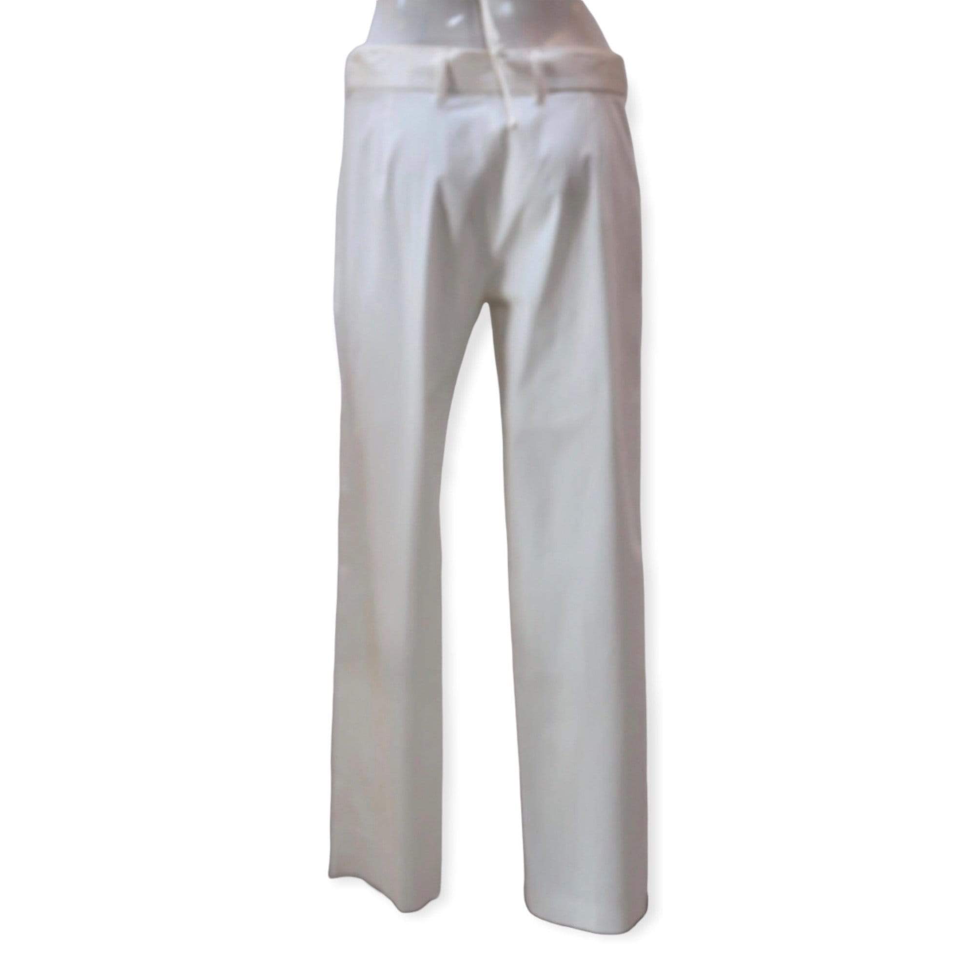 Pants Maison Martin Margiela Belted Straight Pant - Cream Wrap Strap Straight Dark Gray