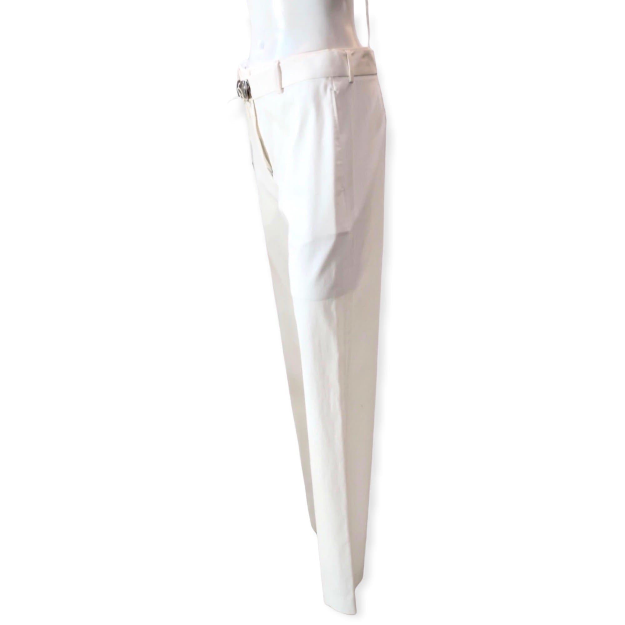 Pants Maison Martin Margiela Belted Straight Pant - Cream Wrap Strap Straight Light Gray