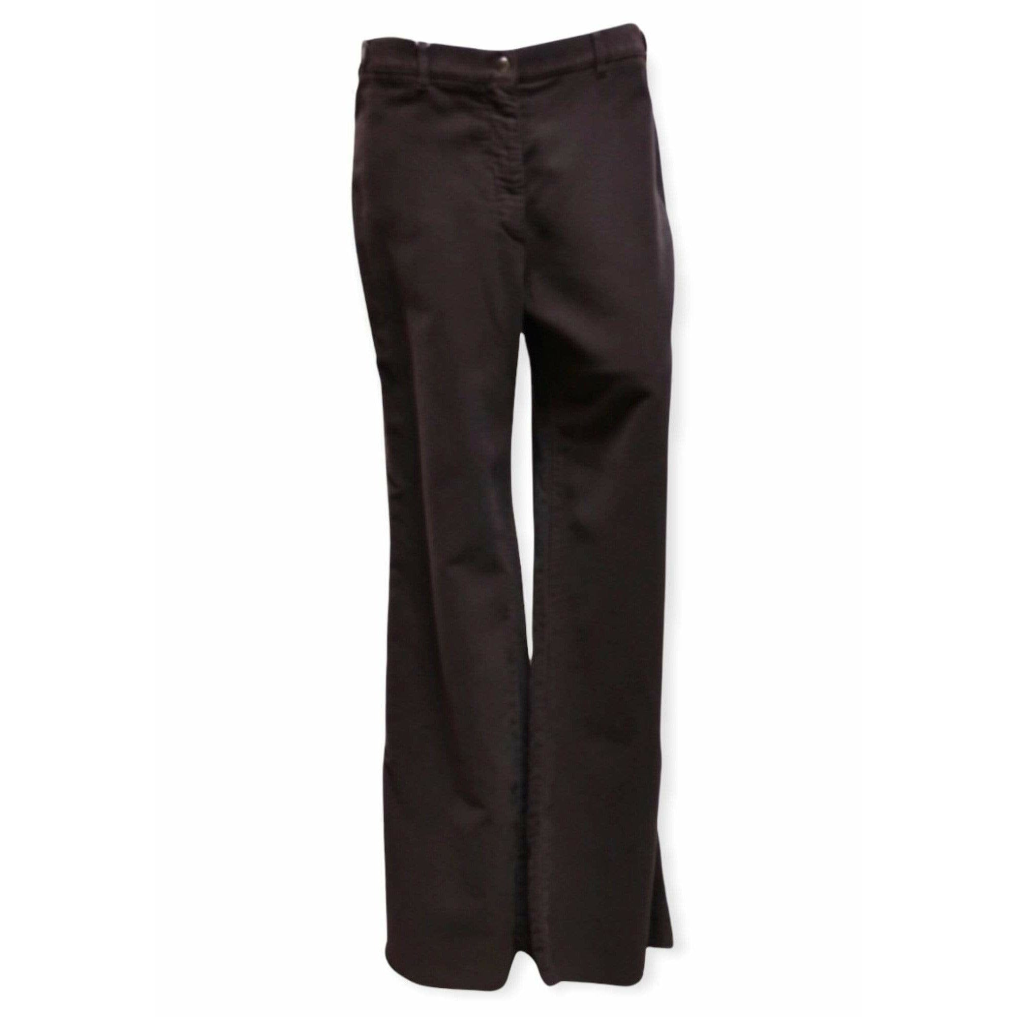 Pants Maison Martin Margiela Brown Flannel Pant - Brushed Cotton Adjustable Waist Black