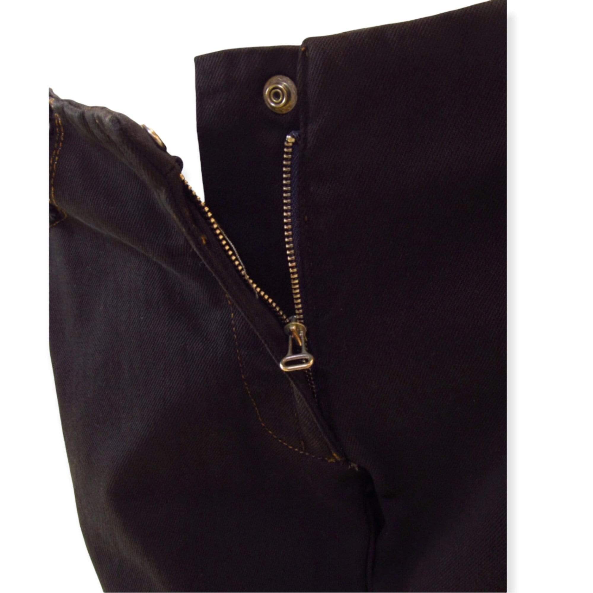 Pants Maison Martin Margiela Narrow Leg Black Denim Cut Out Pant - Denim Cut-Out Vintage Black