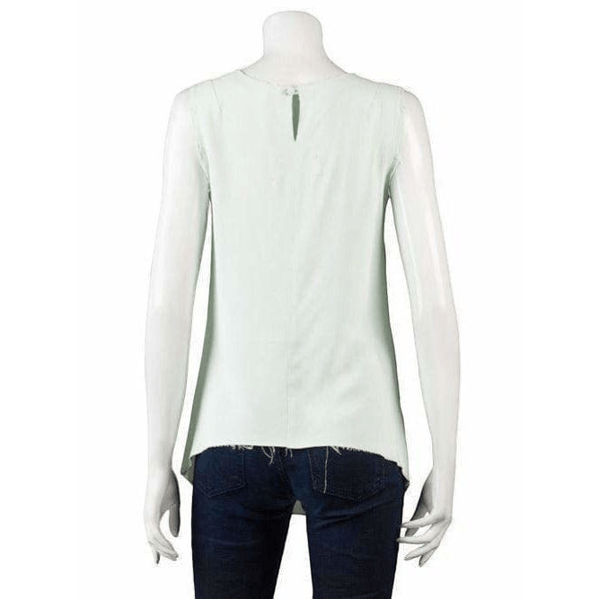 Maison Martin Margiela Shirts & Tops 40 / Mint / Viscose and acetate Maison Martin Margiela Deconstructed Top - Viscose Sleeveless Vintage