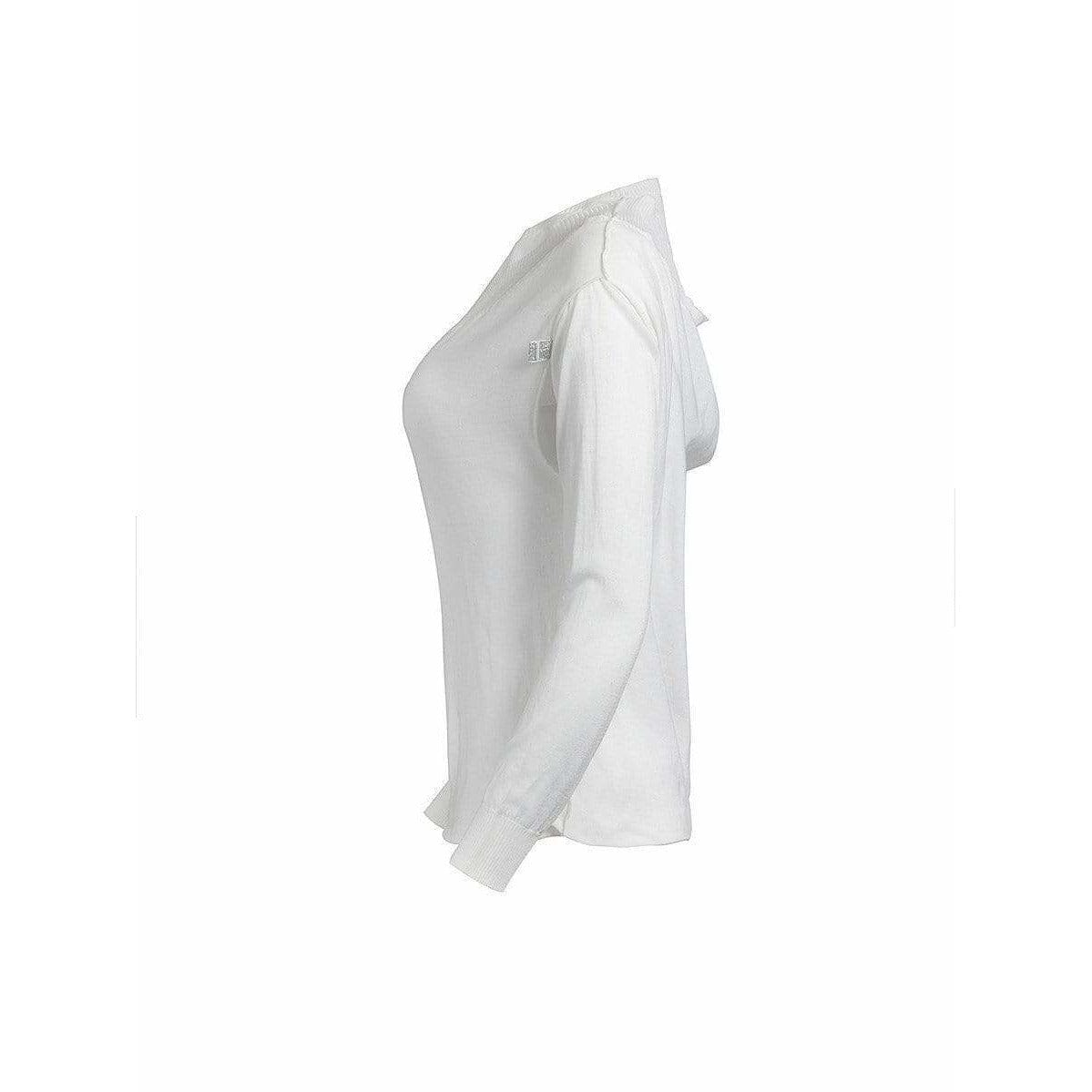 Shirts & Tops Maison Martin Margiela Artisanal Double Layer Knit Top - Cotton Long Sleeve Vintage Light Gray